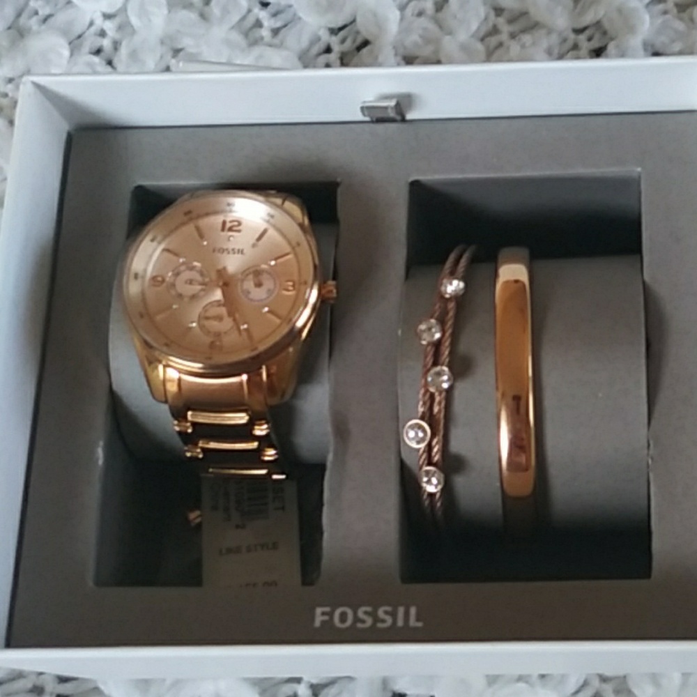 Fossil golden watch